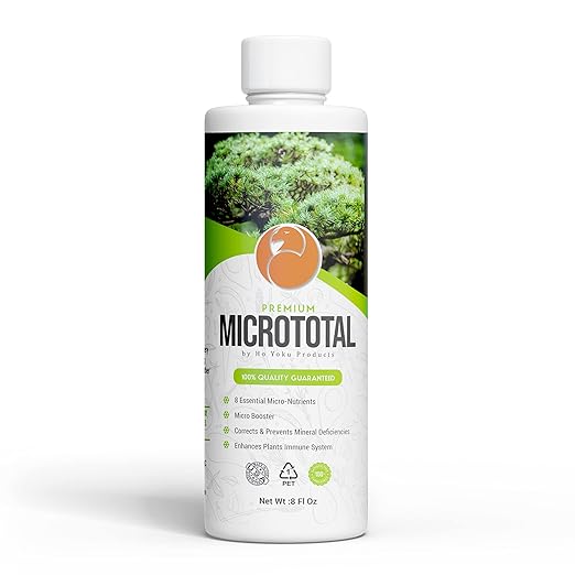 Liquid Bonsai Fertilizer Food Supplement - Micrototal Liquid Tree Fertilizer Helps Provide Trace Elements That Bonsai Trees Need When You See a Nutrient Deficiency