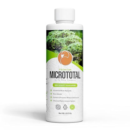 Liquid Bonsai Fertilizer Food Supplement - Micrototal Liquid Tree Fertilizer Helps Provide Trace Elements That Bonsai Trees Need When You See a Nutrient Deficiency