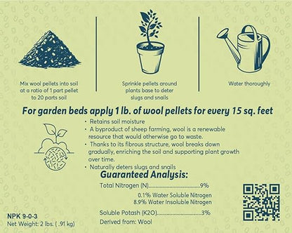 Wool Pellet Specialty Fertilizer (2lbs)