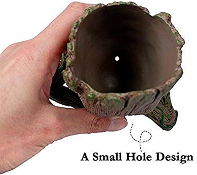 Unique Planter for Indoor Plants Pot Cactus Cute Flowerpot with Drainage Hole,Funny Succulent Planters Home Decor Adorable Christmas Birthday Gift for Plant Lovers -6 inch