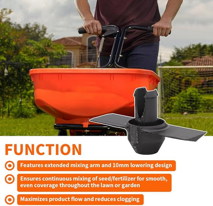 motoparty Upgraded Replacement Agitator for Echo RB-60 Broadcast Spreader Enhanced Seed Fertilizer Dispersion