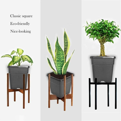 Square Nursery Pots Plant Pots Grow Pots Nursery Container for Planting Soil Plants 0.63 Gallon 10Pcs