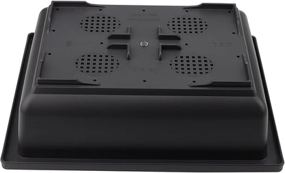 KINJOEK 3 PCS 14 Inch Plastic Bonsai Pots, Large Bonsai Training Pot with Drainage Trays, Rectangular Plant Bonsai Tree Pots for Garden, Indoor, Home Decorative