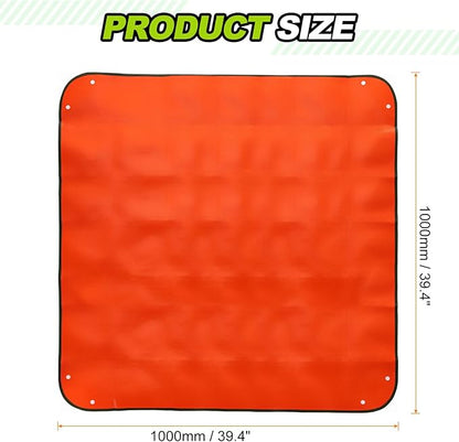 HARFINGTON 3pcs Repotting Mat 39.4" x 39.4" PE Cloth Waterproof Plant Repotting Mat Foldable Portable Gardening Potting Tray with Plastic Buckle for Indoor Plant Change Soil Watering, Yellow
