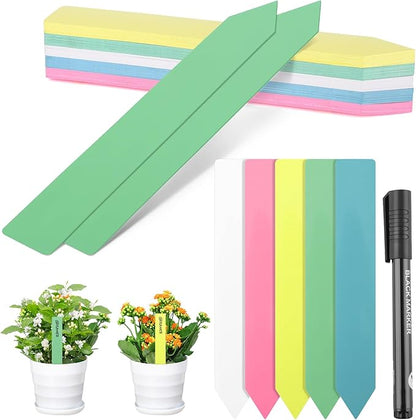 Greaner 50PCS Plant Labels, Colorful Garden Plant Markers, plants Markers for Outdoor Garden Waterproof, Herb Garden Markers for Indoor Outdoor plants for Plants, Seeds, Fruit Trees and Flowers-8 Inch