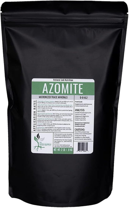 Handy Pantry 2 Lbs of Azomite - OMRI Organic Trace Mineral Soil Additive Fertilizer Brand - 67 Trace Minerals: Selenium, Vanadium, Chromium