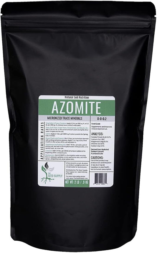 Handy Pantry 2 Lbs of Azomite - OMRI Organic Trace Mineral Soil Additive Fertilizer Brand - 67 Trace Minerals: Selenium, Vanadium, Chromium