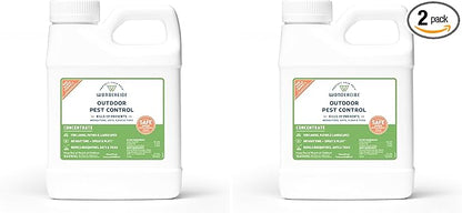 Wondercide - Outdoor Pest Control Spray Concentrate with Natural Essential Oils - Mosquito, Ant, Roach, and Insect Killer, Treatment, and Repellent - Safe Around Pets, Plants, Kids - 16 oz (Pack of 2)