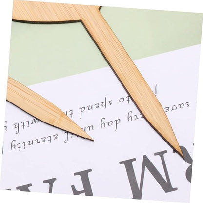 Mipcase 20pcs Heart Shaped Bamboo Thicken Plant Labels for Garden Seedling Markers t Shape for Writing