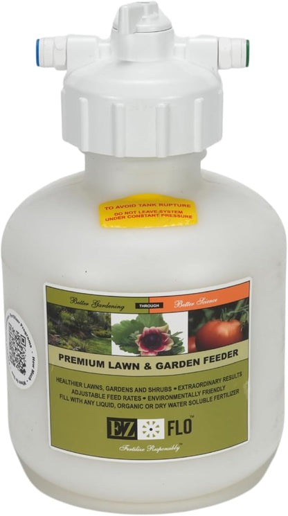 EZ-FLO 3/4 Gallon Hose‑Bib & Drip Fertilizer Injector | Low‑Pressure Garden Feeder for On/Off Flow & Drip Irrigation | EZ 2005‑HB