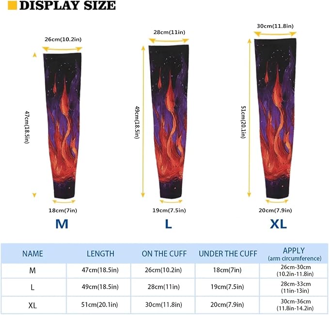 Binienty Unisex Arm Sleeves for Driving, Golf, Cycling, Sports, UV Protector Cooling Arm Sleeves Cover