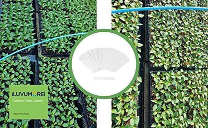 1000 Pcs 5 Inch Plastic Plant Nursery Garden Labels Pot Marker Garden Stake Tags White (1000)