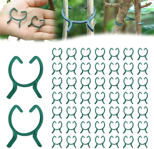 2026 Upgraded Plant Support Clips, Orchid Clips Plant Clip for Climbing Plants, Reusable Trellis Garden Clip for Tomatoes Cucumbers Grapes Vegetables Flower Vines Grow Upright (100, M)