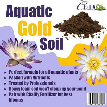 Chalily Aquatic Planting Bundle for Lily Likes, Bog Plants, Shallow Water Plant Kit Floating Island Kit Pond Water Garden Aquatic Soil Pond Plants (4qt Soil, Floating Island)