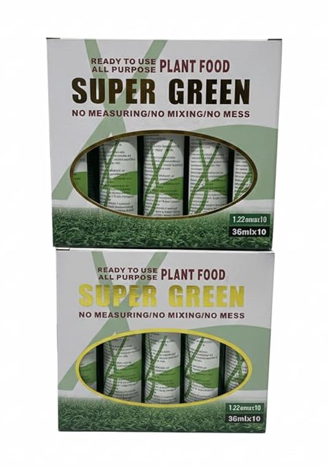 20 Bottles of Super Green Green Plant Food for Lucky Bamboo (36ml/Bottle) – Bulk Pack for Healthy Plant Growth