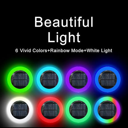 20 Lumens Colorized Solar Ground Lights,Solar Pool Lights with Mutiple Color Functions for Pool Area, Pathway, Patio, Yard, Path, Lawn and Garden