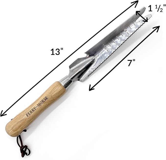 Ferry Morse Hand Weeder Multi Tool - 5-in-1 Garden Weeding Tool - 19 x 13.5 x 13 in - Manual