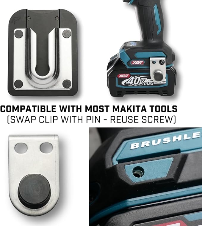 PinPal Pro | Universal Tool Holster - Gravity Locking Clip-On Tool Belt Holder for Drills, Impacts, and Other Tools