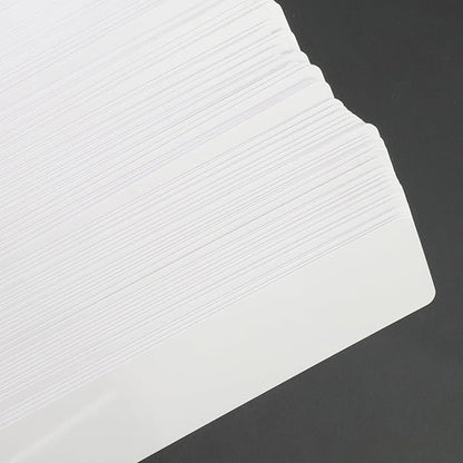 Quluxe 200 Pcs 6" Plant Labels PVC White Garden Labels Plant Tags Markers for Outdoor Garden