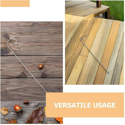Shepherd Hooks for Outdoor 11.81In Tall Garden Plant Label Hooks Metal Stakes for Hanging Lanterns Signs and Floral Picks