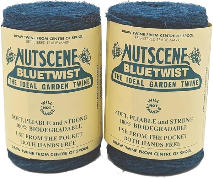 Bosmere K807B 2-Pack Nutscene Colored 3-Ply Twine, 394-Feet per Spool, Blue