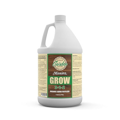 Urban Garden Outfitters Mission Fertilizer Grow 3-1-2 Organic Liquid Plant Fertilizer-All-Purpose, Fish-Based Nutrient Boost for Healthy Growth, Indoor & Outdoor, Gallon