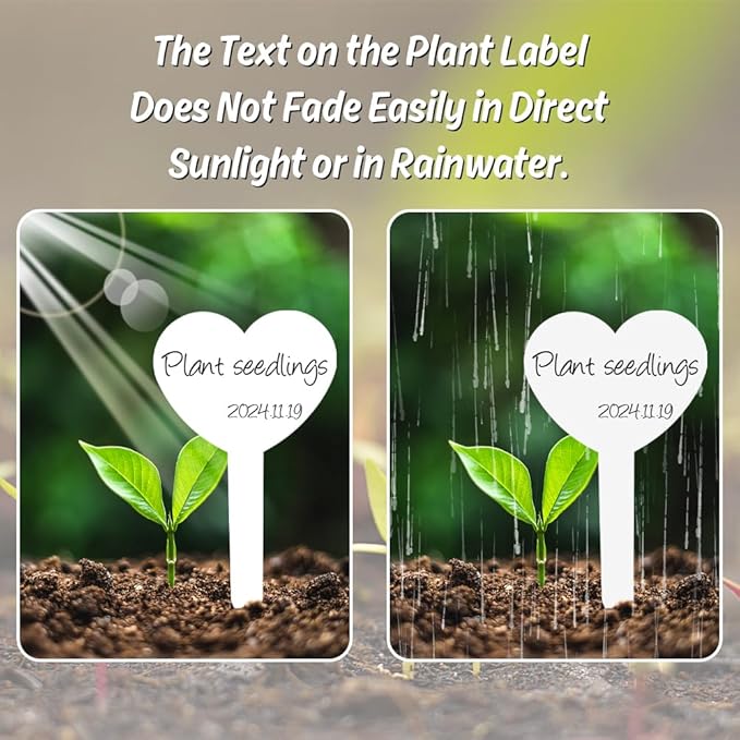 Plant Tags,Garden Labels,Plant Markers,120PCS Labels for Seedlings,Plants Markers,Gardening Label Outdoor Waterproof Outdoor Garden Tags for Plants