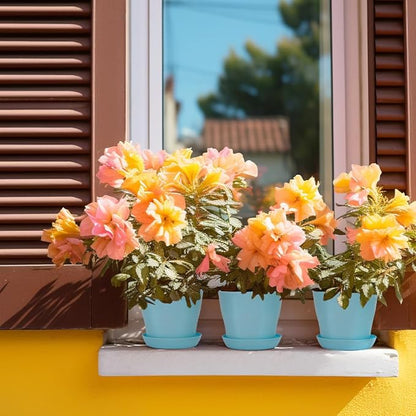 8 Pcs Plant Pots,3.8" Indoor Planter,Planters for Outdoor Plants,Plastic Pots for Plants,Nursery Pots for Plants,Pots for Plants,Small Flower Pots,Cactus Pot,Mini Flower Pots,Gardening Gifts