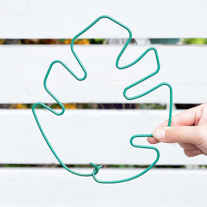 5PCS Monstera Plant Stem Support 7.3*6.25IN Adjustable Holder for Indoor Plants, Durable Metal Structure with Gentle Clips, Perfect for Fishbone Cactus & Climbing Plants, Ideal Gardening Gift