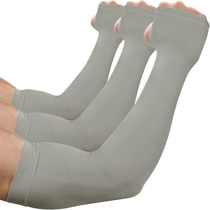 beister 3/6 Pairs UV Cooling Arm Sleeves Sun Protection Unisex for Sports, Cycling, Golf, Running