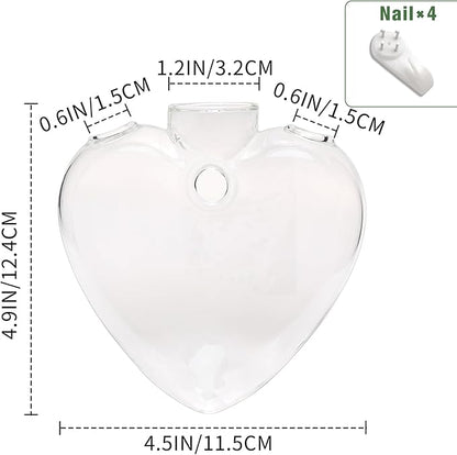 Wall Hanging Planter Propagation Station for Indoor Plants Glass Vase Air Plant Holder for Bathroom Living Room