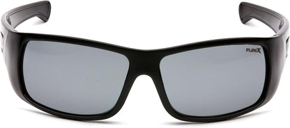 Pyramex Furix Safety Glasses Black Frame Clear Anti-Fog Lens