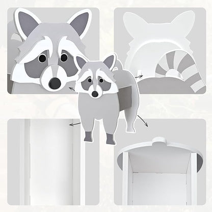 Raccoon Planter, Cute Animal Shape Flower Planters, Plant Pots for Indoor/Outdoor Garden Decor, Unique Gifts/Souvenirs for Pet Lovers
