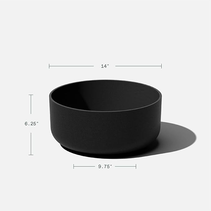 Veradek Mason Series Kona Bowl Planter - Round Planter for Indoor or Outdoor Tabletop/Balcony | Durable Plastic-Stone Composite Material | Modern Décor for Flowers, Succulents, Small Plants