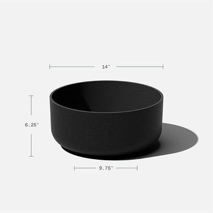 Veradek Mason Series Kona Bowl Planter - Round Planter for Indoor or Outdoor Tabletop/Balcony | Durable Plastic-Stone Composite Material | Modern Décor for Flowers, Succulents, Small Plants