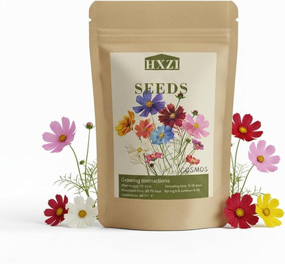 Cosmos Seeds, 3000 Cosmos Flower Seeds, Cosmo Seed for Planting Outdoors (0.35 Ounce/10G)
