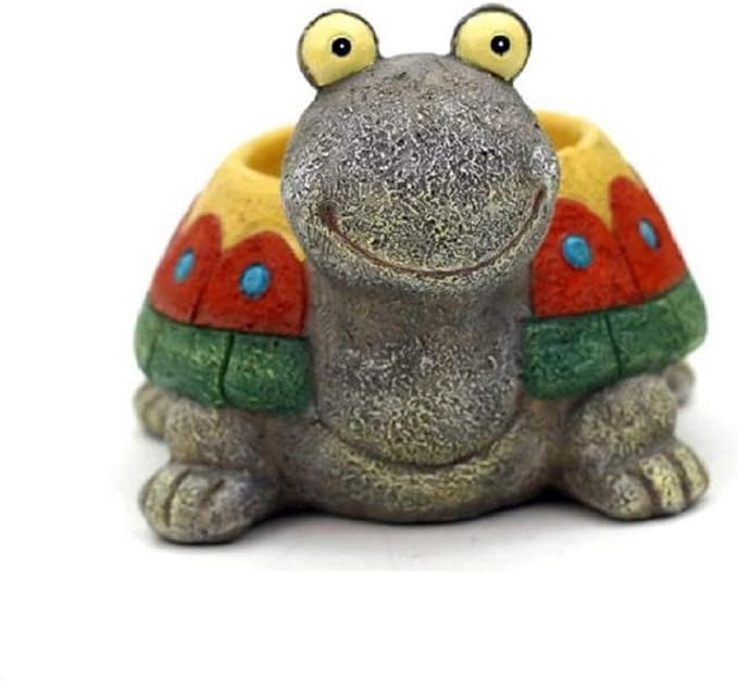 Cute Animal Shaped Cartoon Home Decoration Succulent Planter Flower Pots (Colorful Turtle)