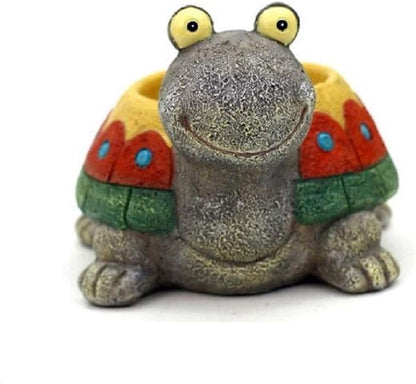 Cute Animal Shaped Cartoon Home Decoration Succulent Planter Flower Pots (Colorful Turtle)