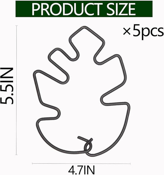 Monstera Plant Stem Support Set of 5 - Durable Stabilizers for Monstera and Climbing Plants - Ideal for Plant Lovers and Garden Care