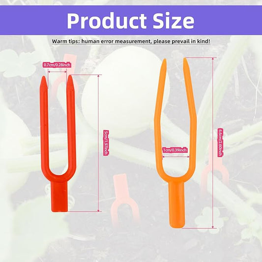 400pcs Plastic Gardening Plant Pin, Strawberry Support Pins Clip Watermelon Fork Farming Securing Garden Vines Fixing Clips Tool (2", 2.6")