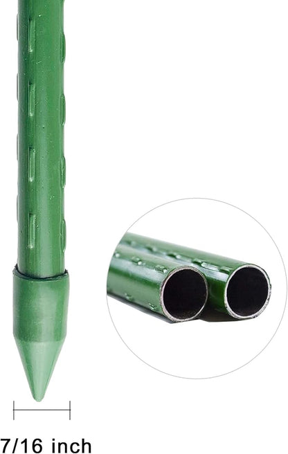 WAENLIR Garden Stakes 48 inch 4ft Sturdy Tomato Stakes, Plant Stakes for Outdoor Plants, Metal Plant Support Sticks for Gardening, Pack of 30