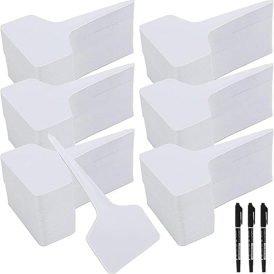 ZOENHOU 800 PCS 2.4 x 3.9 Inch Plastic Plant Tags, T Type Plant Labels, Reusable Garden Labels for Gardening