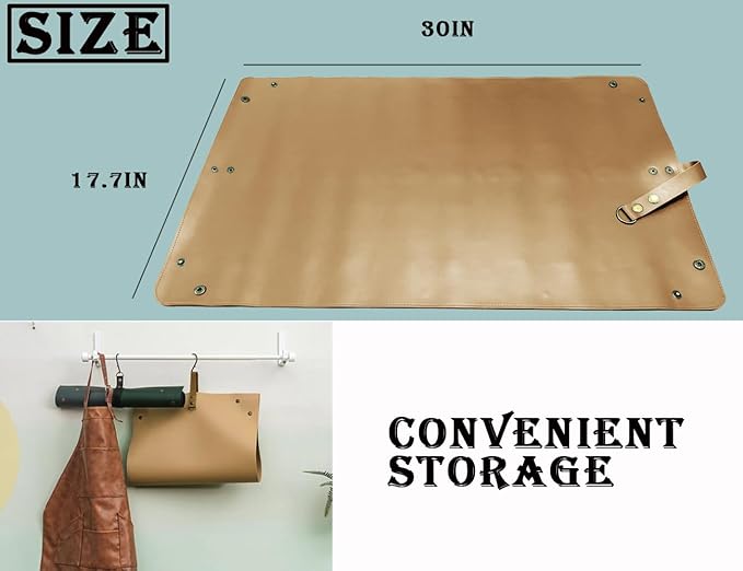 BIUWING Plant Repotting Mat,Thickened Leather Waterproof Transplanting Mat,Indoor Succulent Potting Mat for Transplant and Mess Control