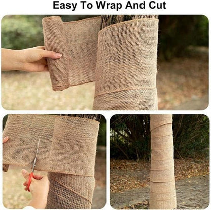 Agfabric 64 inch x100 Feet Garden Burlap Fabric Roll, Burlap Tree Wrap,Multipurpose High Density Natural Jute Material for Gardening,Aisle Runner,Crafts,Weed Barrier