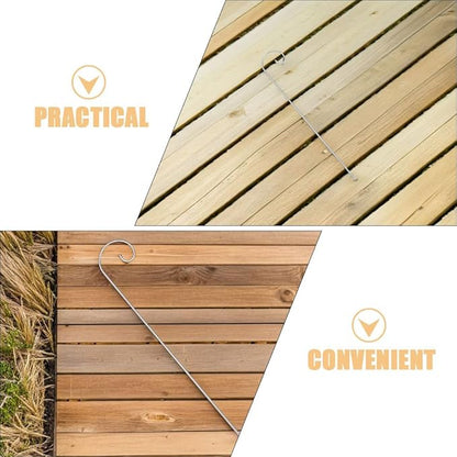Shepherd Hooks for Outdoor 11.81In Tall Garden Plant Label Hooks Metal Stakes for Hanging Lanterns Signs and Floral Picks