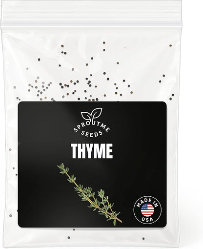 Thyme Winter Seeds for Planting – 200+ Non-GMO Heirloom Fragrant Culinary Herb Seeds for Home Gardens (Thymus vulgaris)