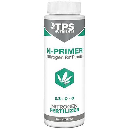 TPS NUTRIENTS N-Primer Nitrogen Supplement for Fast Vegetative Growth, Promotes Dark Green Leaves 8 oz (250mL)