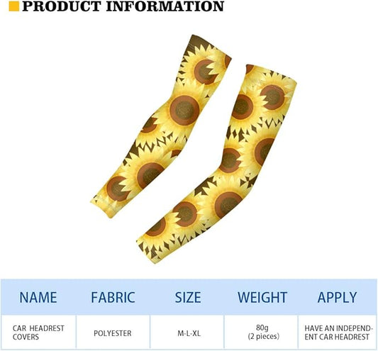 Binienty Unisex Arm Sleeves for Driving, Golf, Cycling, Sports, UV Protector Cooling Arm Sleeves Cover