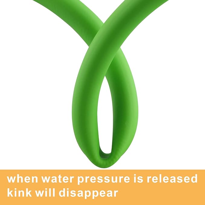 Garden Hose ，5/8" x 50 ft, Flexible and kink Resistant Heavy Duty Durable tubing