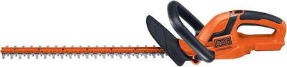 BLACK+DECKER 20V MAX Cordless Hedge Trimmer, Battery and Charger Included, 22 Inch Steel Blade Lightweight Bush Trimmer, Soft Grip, Less Vibration (LHT2220)